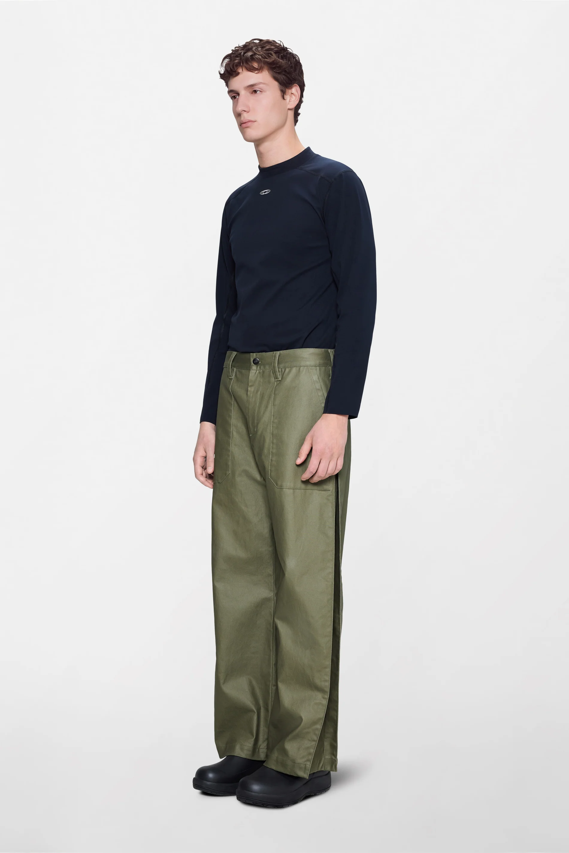 Heavy Woven Pants Straight - Image 4